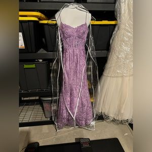 Ellie Wilde Prom Dress - Mermaid style, Lavender, size 00/0